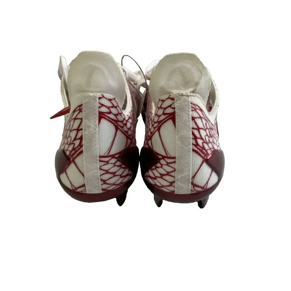 Adidas Adizero Electric Football Cleats Shoes Red White IH8571 Men Size 10 - Picture 6 of 16